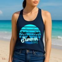 Summer Vibes Tropical Beach Vacation Women's Tank Top thumb 2