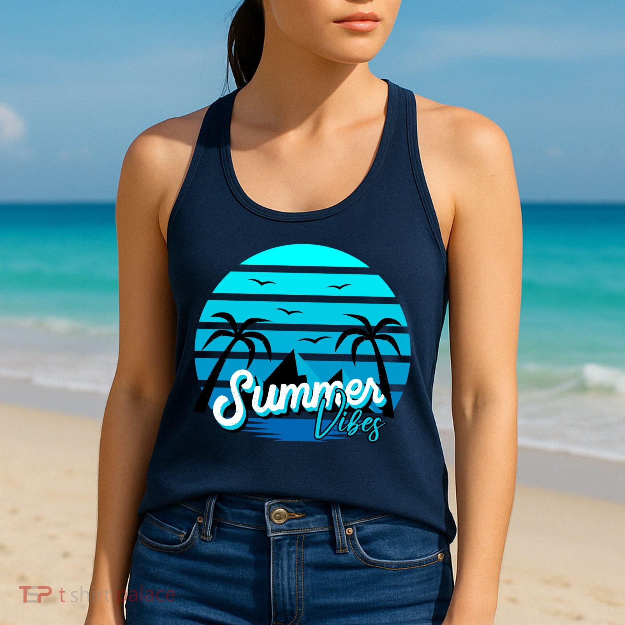 Summer Vibes Tropical Beach Vacation Women's Tank Top