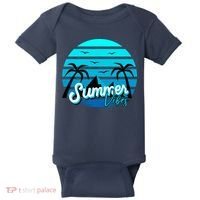 Summer Vibes Tropical Beach Vacation Baby Bodysuit thumb 0