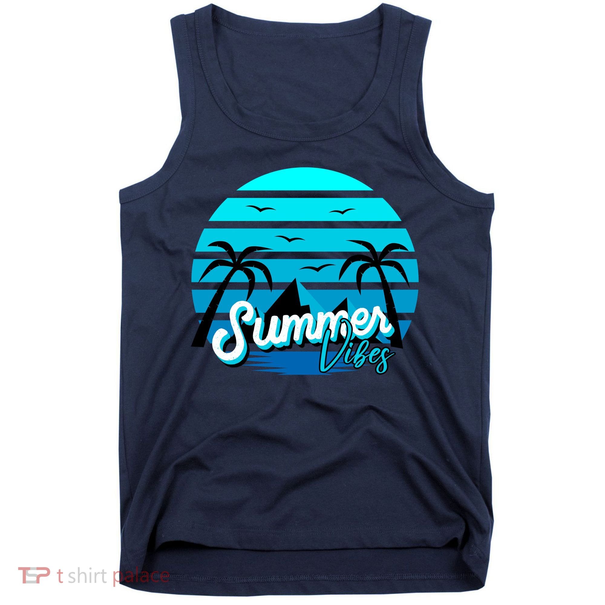 Summer Vibes Tropical Beach Vacation Tank Top