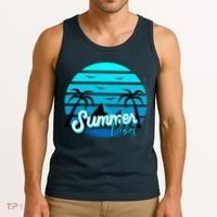 Summer Vibes Tropical Beach Vacation Tank Top thumb 3