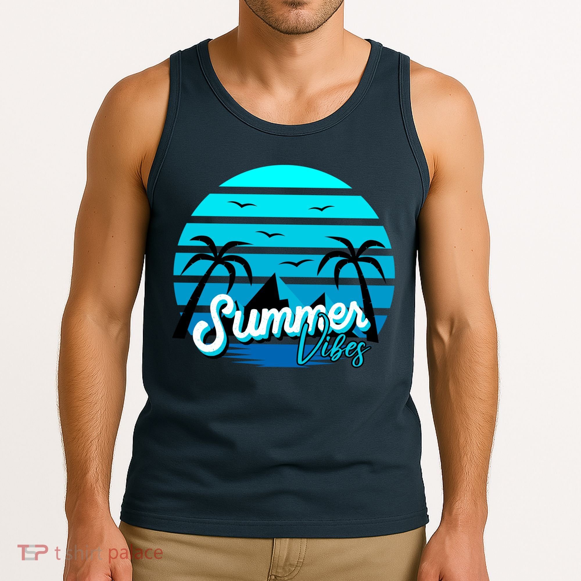 Summer Vibes Tropical Beach Vacation Tank Top