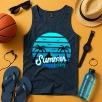 Summer Vibes Tropical Beach Vacation Tank Top thumb 4