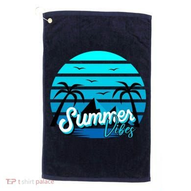 Summer Vibes Tropical Beach Vacation Golf Towel
