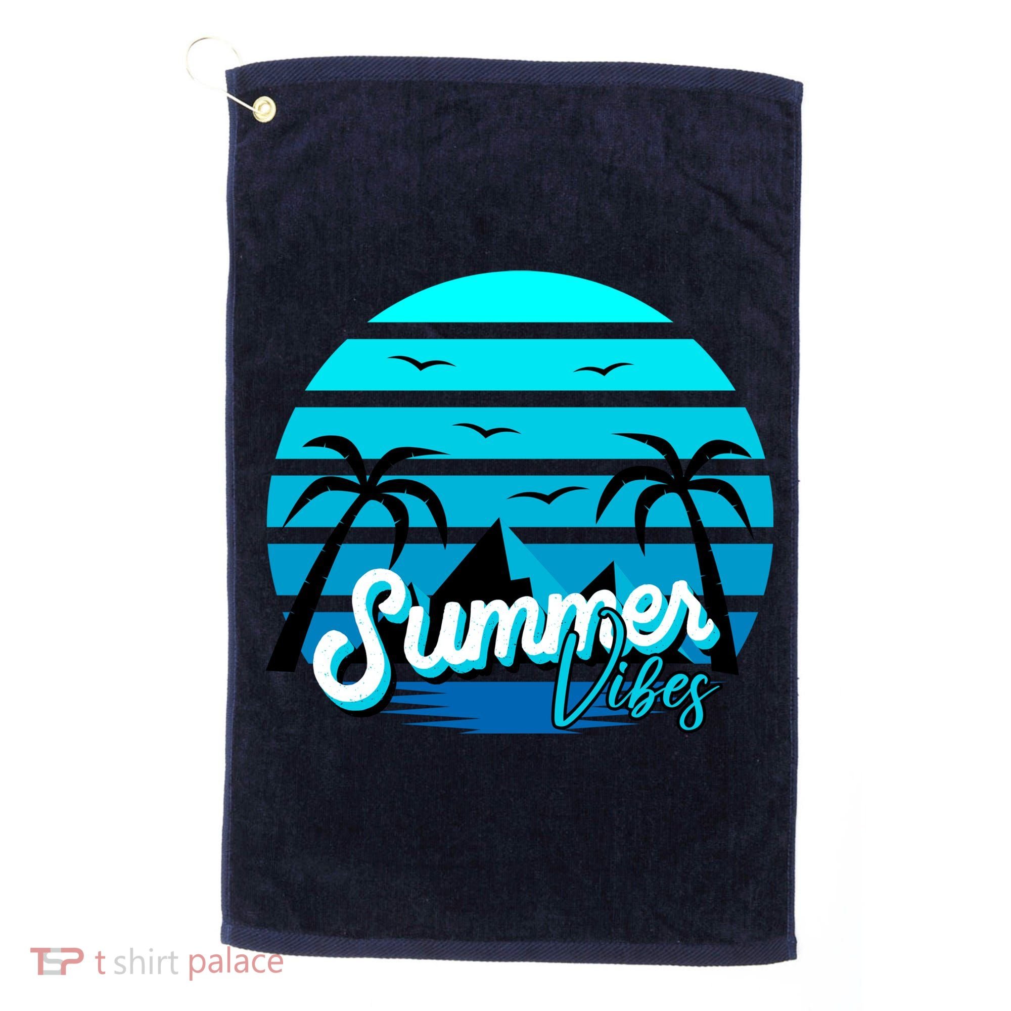 Summer Vibes Tropical Beach Vacation Golf Towel