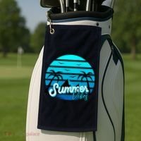 Summer Vibes Tropical Beach Vacation Golf Towel thumb 2