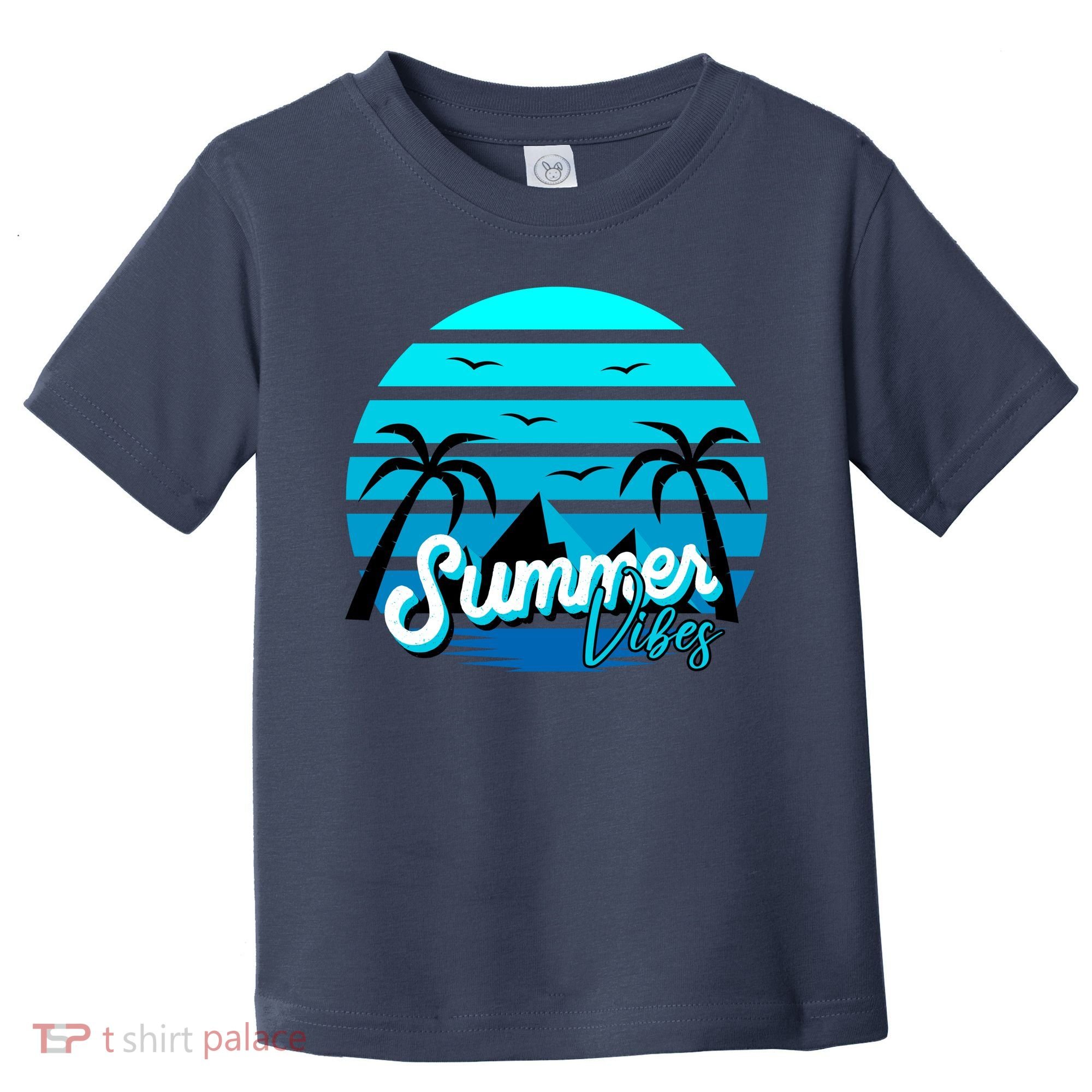 Summer Vibes Tropical Beach Vacation Toddler T-Shirt