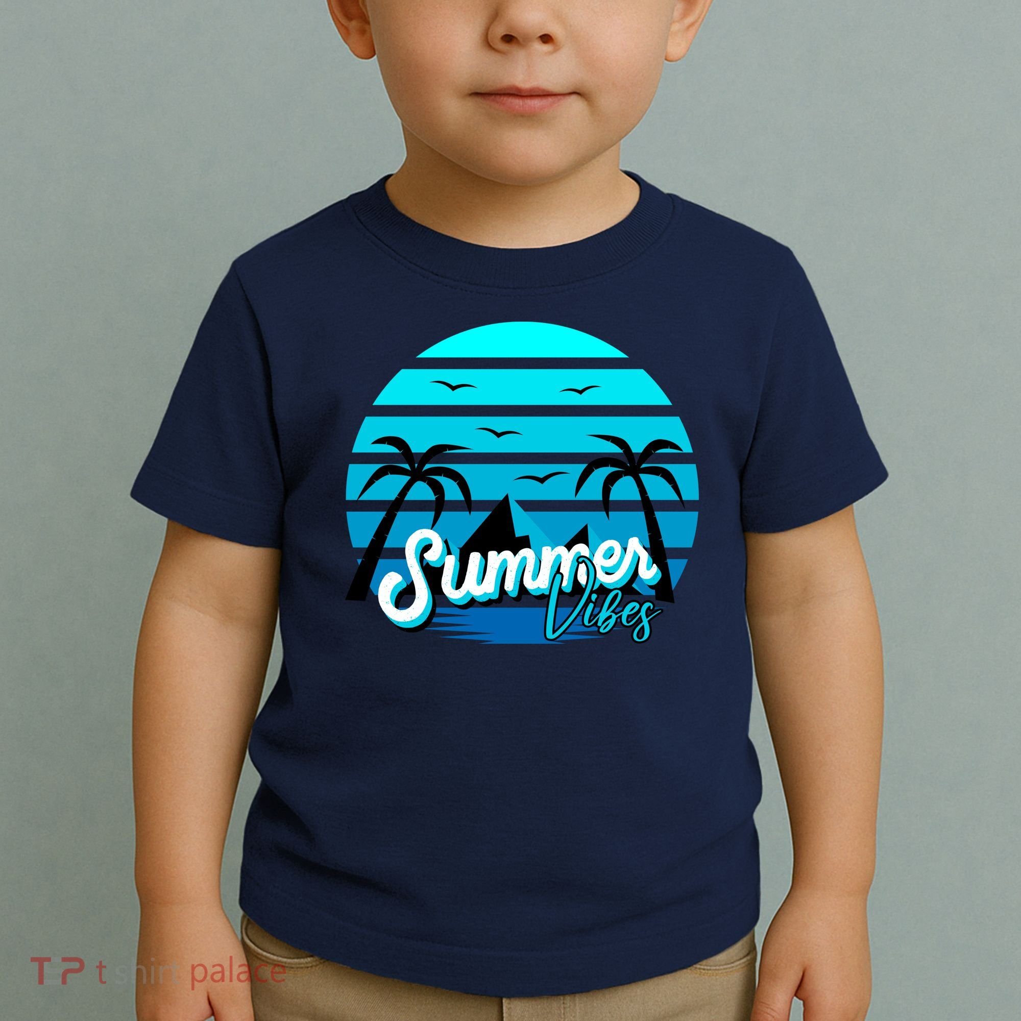 Summer Vibes Tropical Beach Vacation Toddler T-Shirt