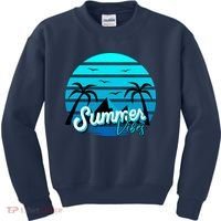 Summer Vibes Tropical Beach Vacation Kids Sweatshirt thumb 0