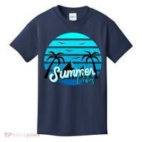 Summer Vibes Tropical Beach Vacation Kids T-Shirt thumb 0