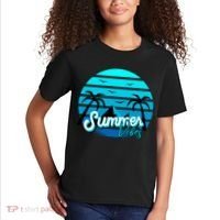 Summer Vibes Tropical Beach Vacation Kids T-Shirt thumb 2