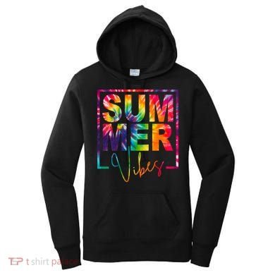 Summer Vibes Tie Dye Colorful Fun Women's Hoodie