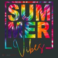 Summer Vibes Tie Dye Colorful Fun T-Shirt thumb 7