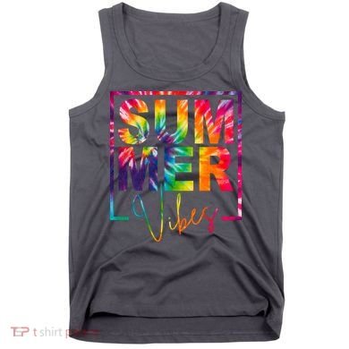 Summer Vibes Tie Dye Colorful Fun Tank Top
