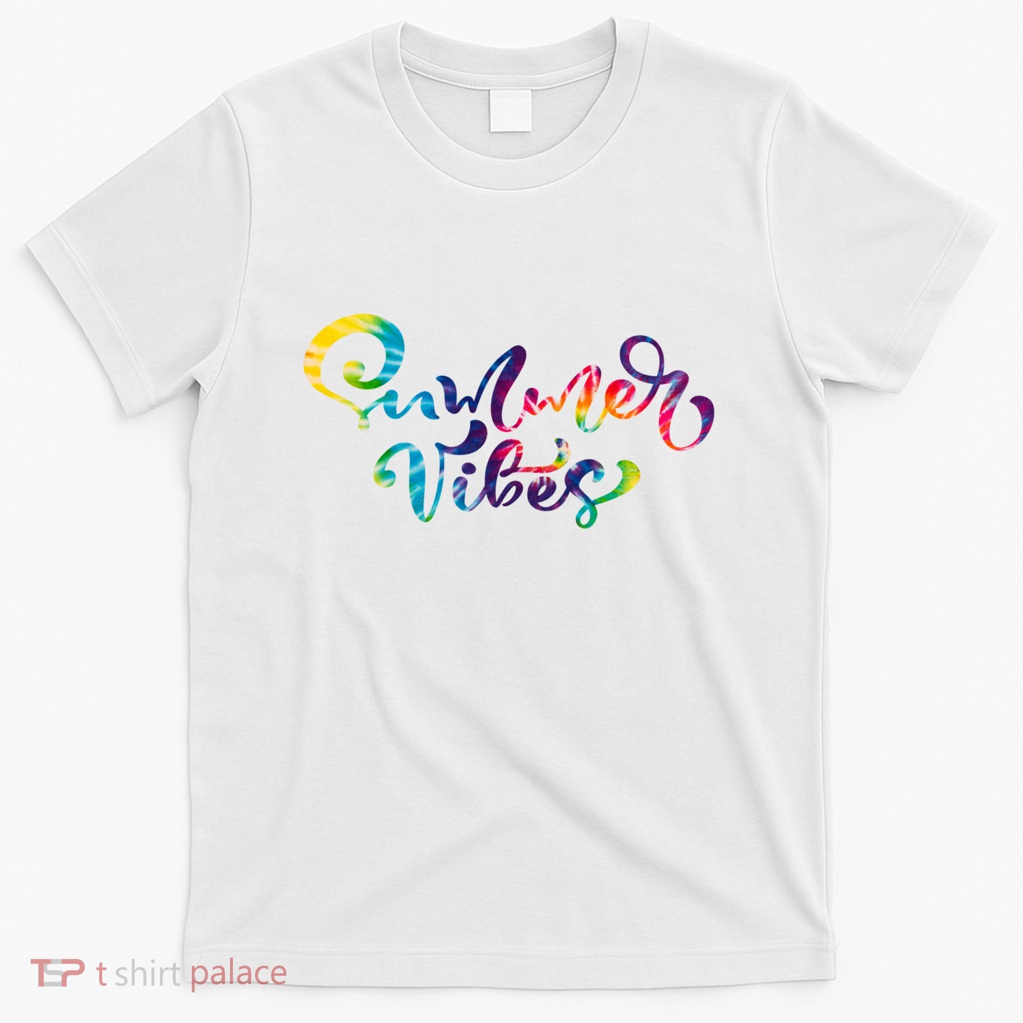 Summer Vibes Tie Dye Colorful T-Shirt