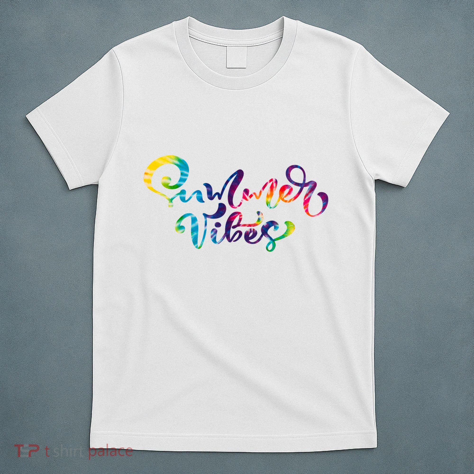 Summer Vibes Tie Dye Colorful T-Shirt