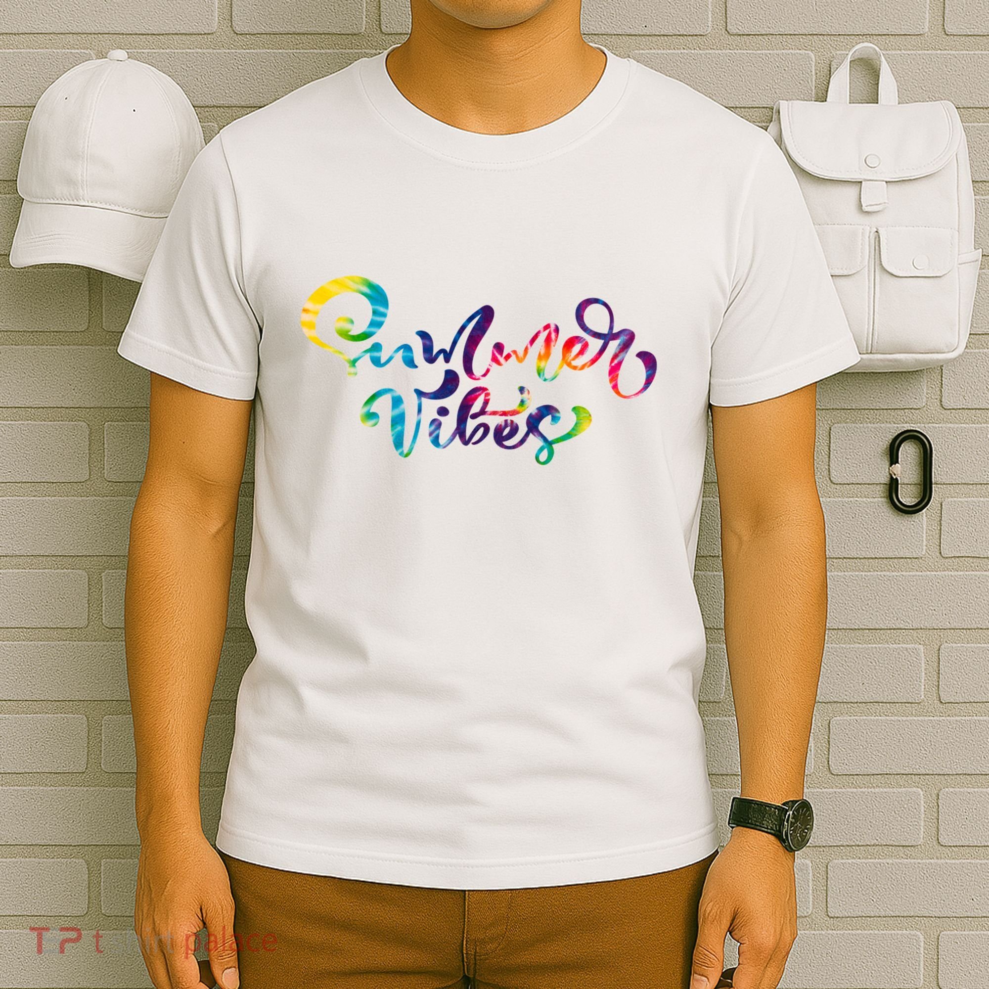 Summer Vibes Tie Dye Colorful T-Shirt