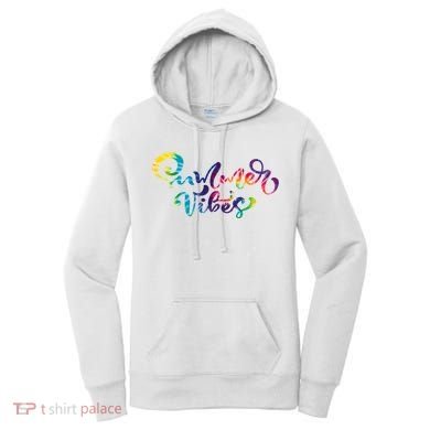 Summer Vibes Tie Dye Colorful Women's Hoodie