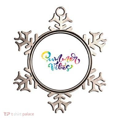 Summer Vibes Tie Dye Colorful Ornament