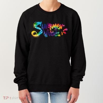 Summer Vibes Tie Dye Rainbow Women's Sweatshirt