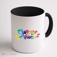 Summer Vibes Tie Dye Rainbow Coffee Mug thumb 1