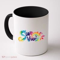 Summer Vibes Tie Dye Rainbow Coffee Mug thumb 0