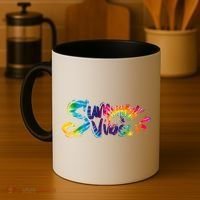 Summer Vibes Tie Dye Rainbow Coffee Mug thumb 4