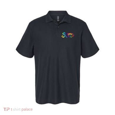 Summer Vibes Tie Dye Rainbow Polo