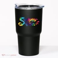 Summer Vibes Tie Dye Rainbow Tumbler thumb 0