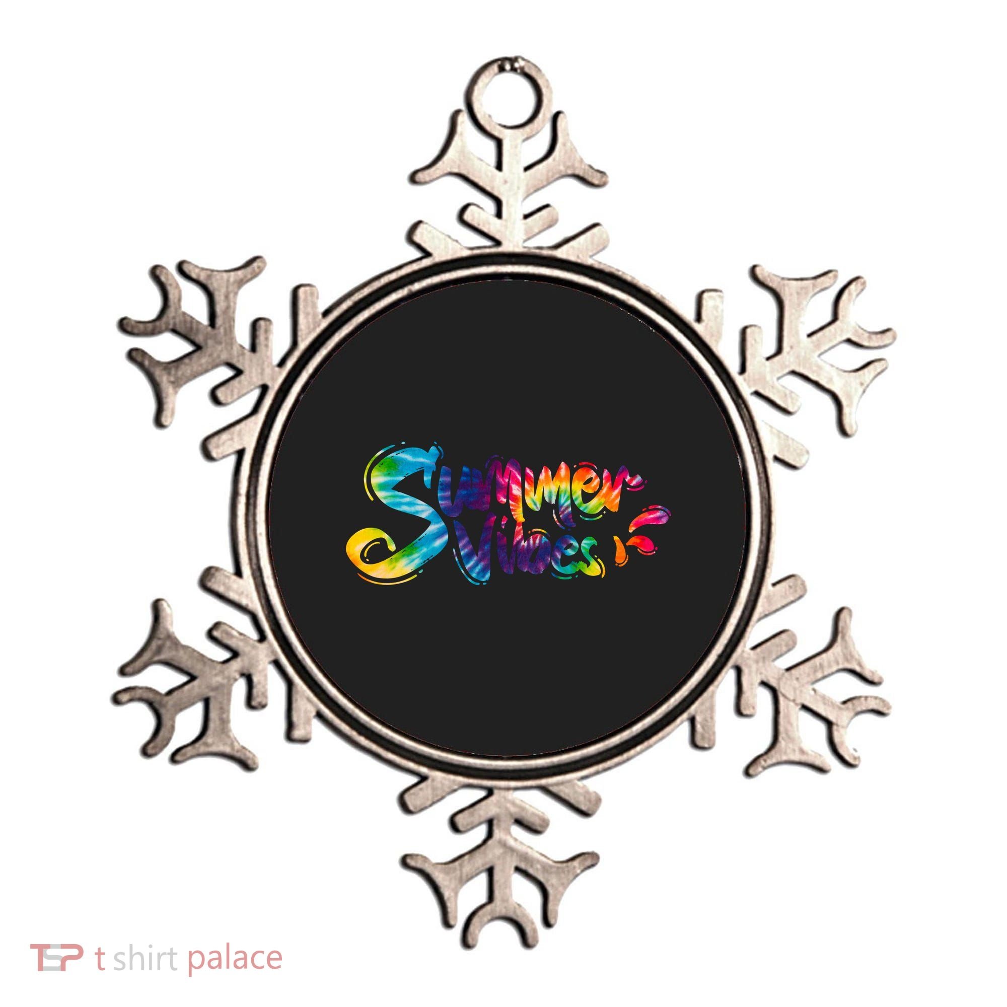 Summer Vibes Tie Dye Rainbow Ornament