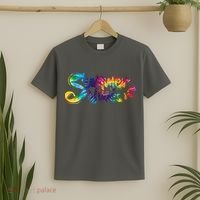 Summer Vibes Tie Dye Rainbow T-Shirt thumb 2