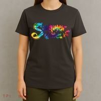 Summer Vibes Tie Dye Rainbow T-Shirt thumb 4