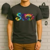 Summer Vibes Tie Dye Rainbow T-Shirt thumb 6