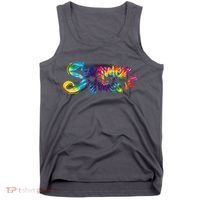 Summer Vibes Tie Dye Rainbow Tank Top thumb 0