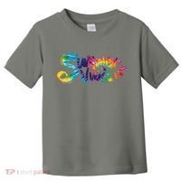 Summer Vibes Tie Dye Rainbow Toddler T-Shirt thumb 0