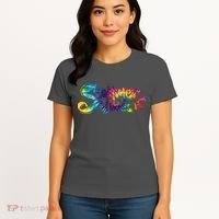Summer Vibes Tie Dye Rainbow Women's T-Shirt thumb 4