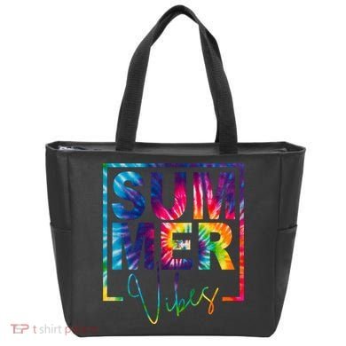 Summer Vibes Tie Dye Vacation Gift Tote Bag