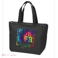 Summer Vibes Tie Dye Vacation Gift Tote Bag thumb 3