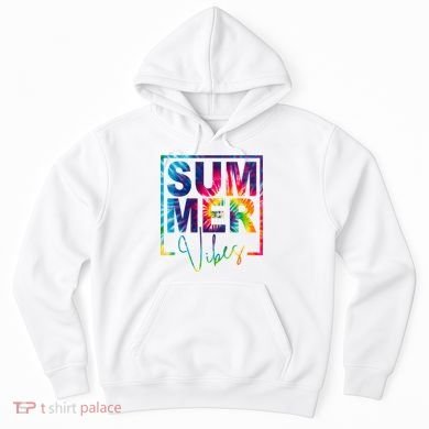 Summer Vibes Tie Dye Vacation Gift Hoodie
