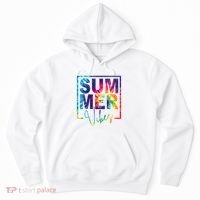 Summer Vibes Tie Dye Vacation Gift Hoodie thumb 0