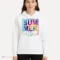 Summer Vibes Tie Dye Vacation Gift Hoodie thumb 5