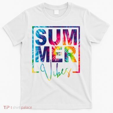 Summer Vibes Tie Dye Vacation Gift T-Shirt