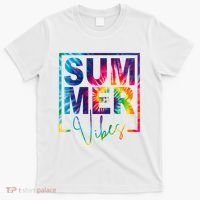 Summer Vibes Tie Dye Vacation Gift T-Shirt thumb 0