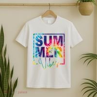 Summer Vibes Tie Dye Vacation Gift T-Shirt thumb 2
