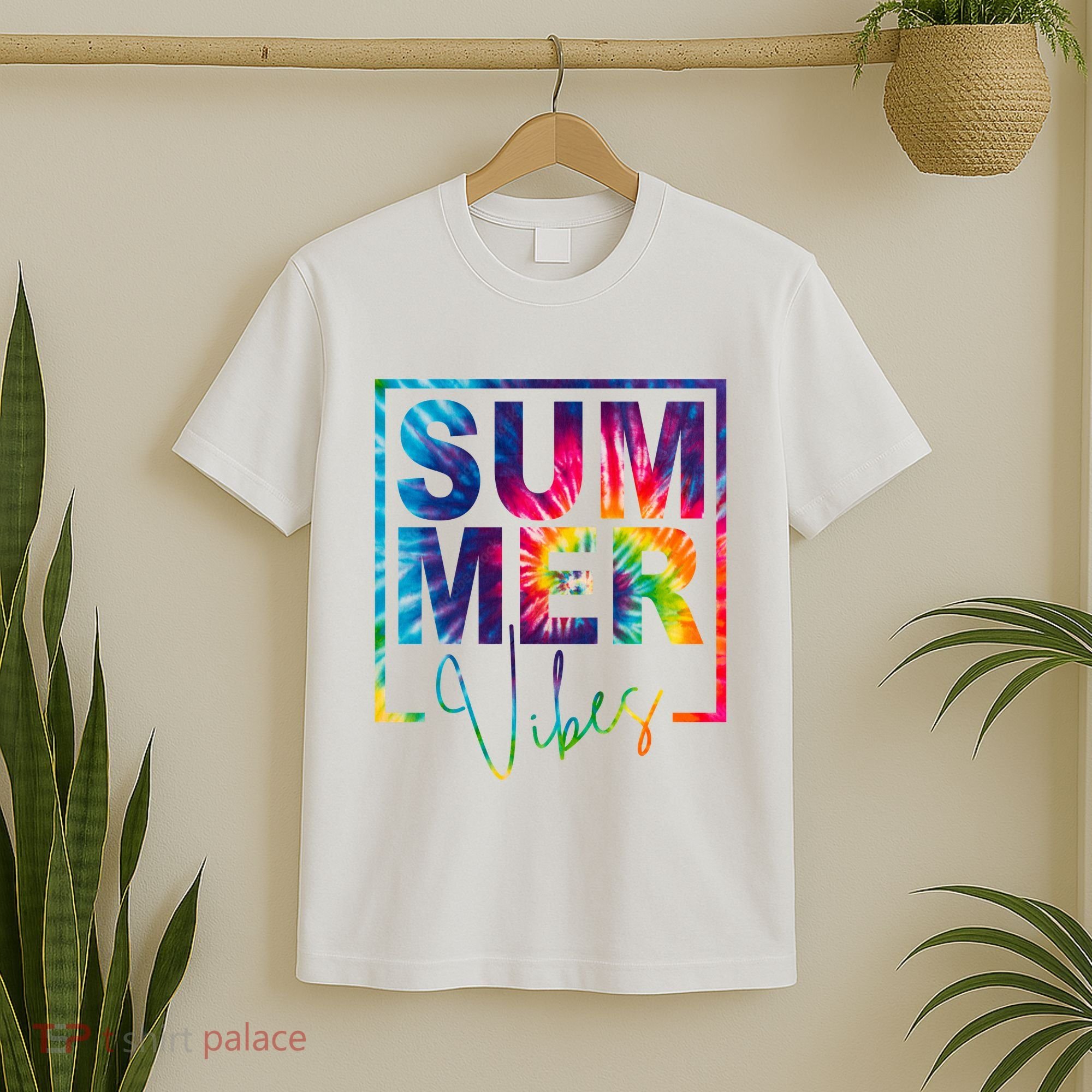 Summer Vibes Tie Dye Vacation Gift T-Shirt
