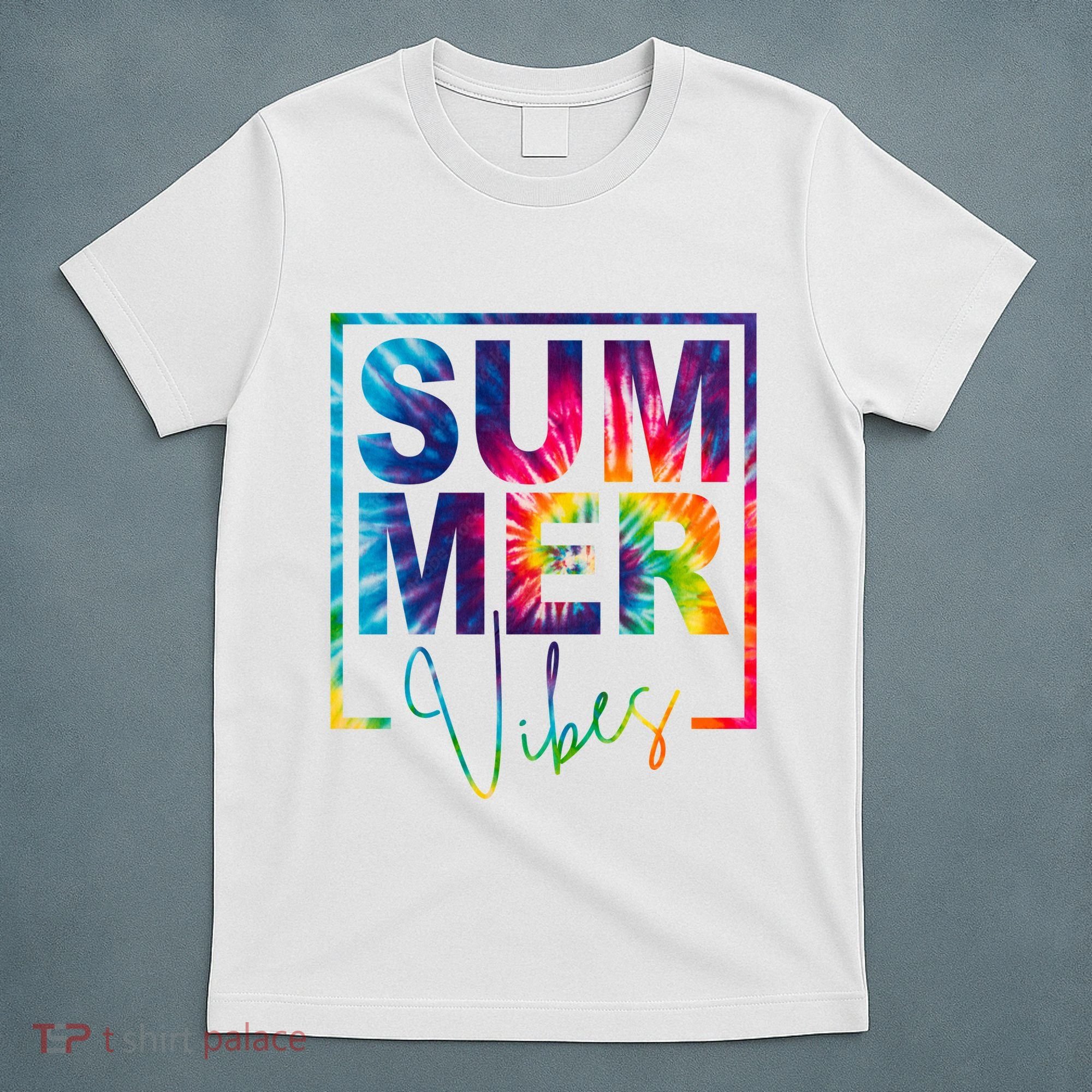 Summer Vibes Tie Dye Vacation Gift T-Shirt