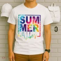Summer Vibes Tie Dye Vacation Gift T-Shirt thumb 6