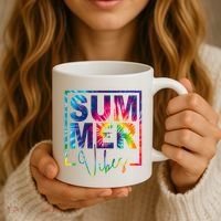 Summer Vibes Tie Dye Vacation Gift Coffee Mug thumb 3