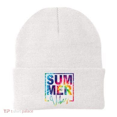 Summer Vibes Tie Dye Vacation Gift Beanie