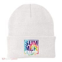 Summer Vibes Tie Dye Vacation Gift Beanie thumb 0